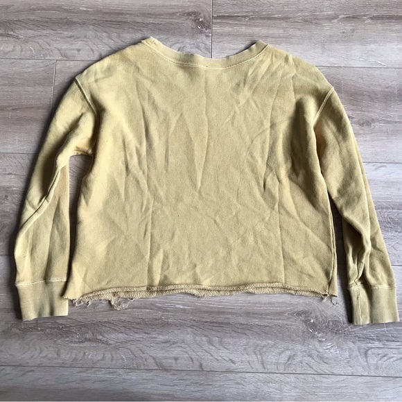 RVCA Slice cropped sweatshirt pullover harvest gold - Picture 6 of 9